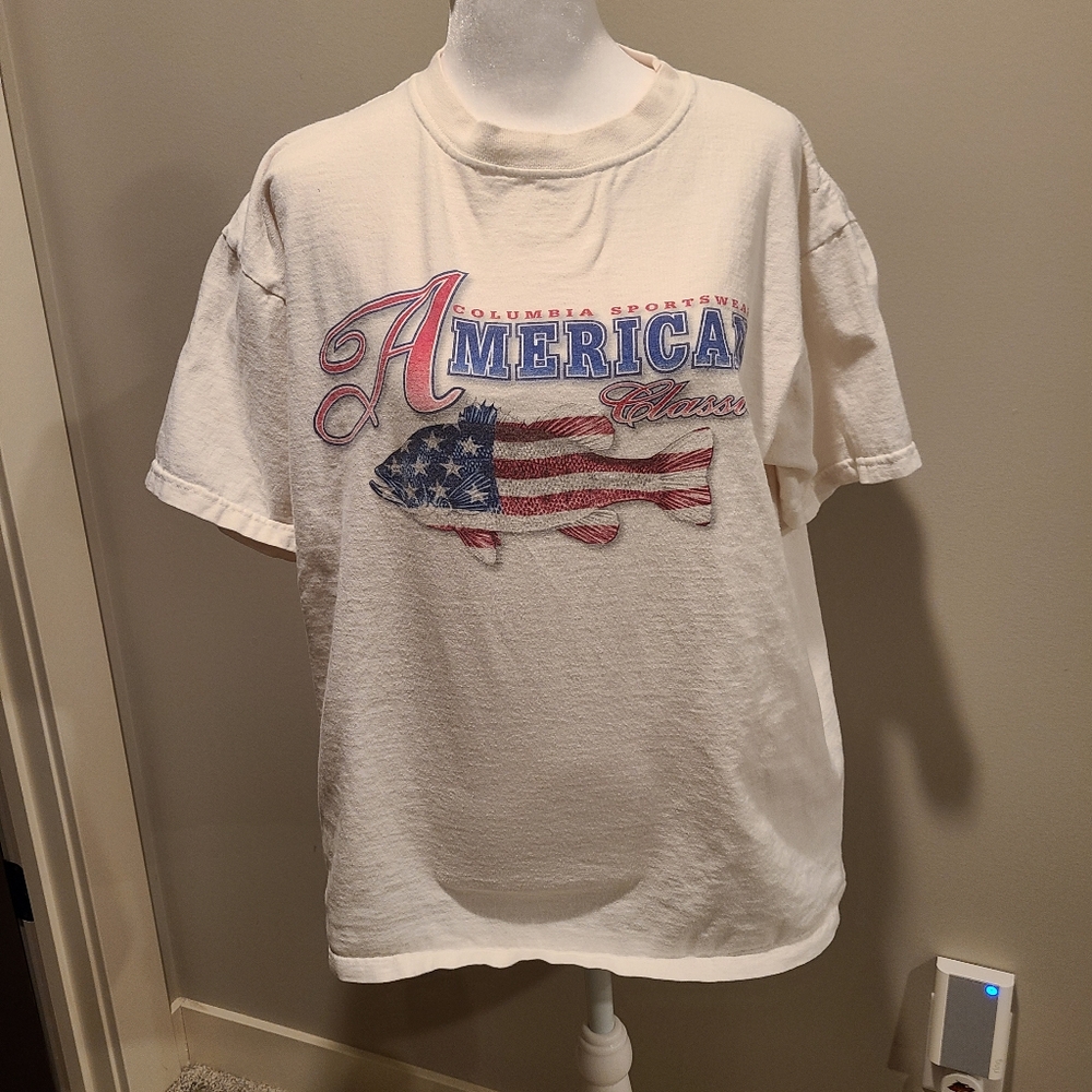 RARE Vintage Colombia T-shirt Fish Flag Large
